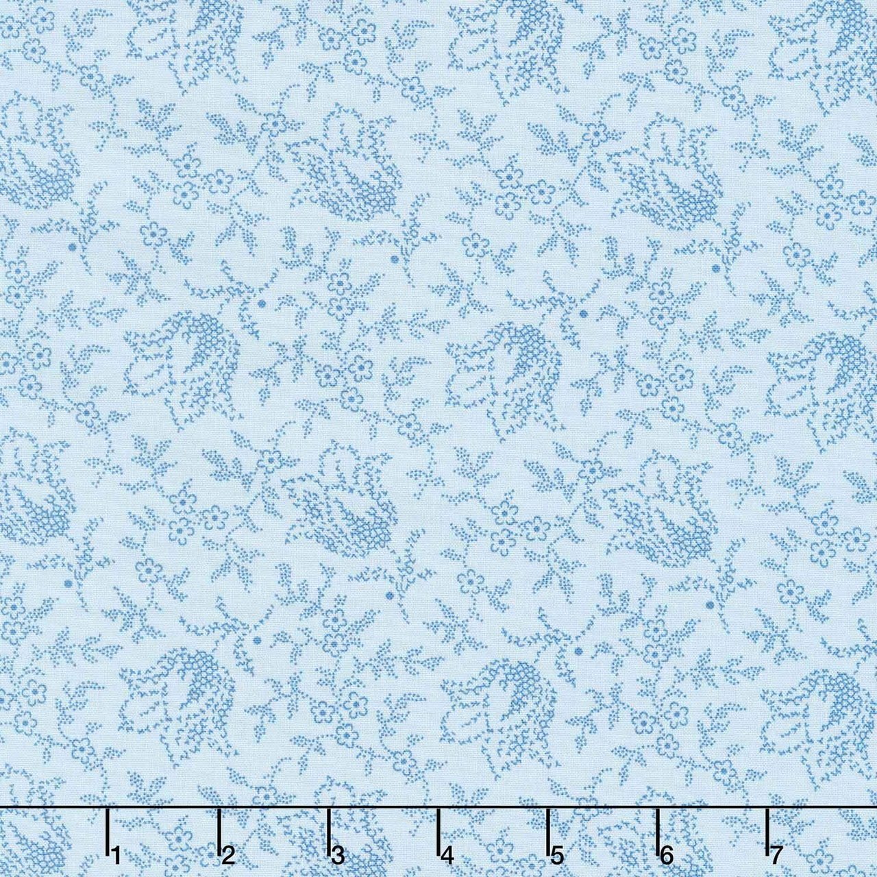 Special Delivery - Garden Tulip Sky Yardage