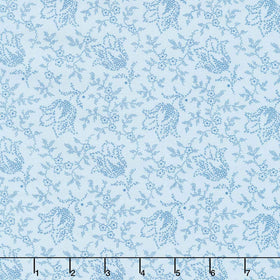 Special Delivery - Garden Tulip Sky Yardage