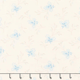 Special Delivery - Floating Leaves Tranquil 108" Wide Backing