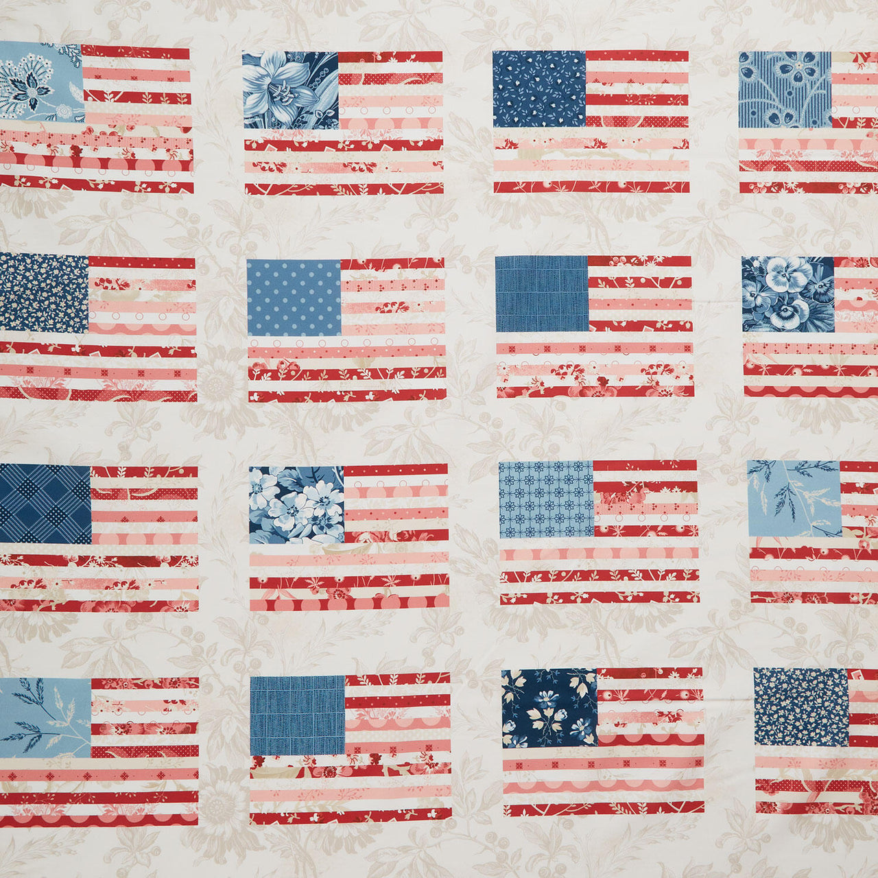 Stars and Stripes - Flag Multi 108" Wide Backing