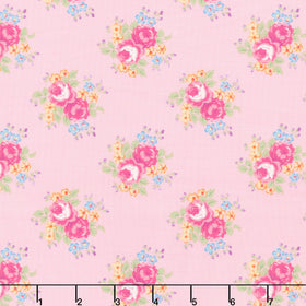 Beloved Blossoms - Sweet Blooms Blush Yardage