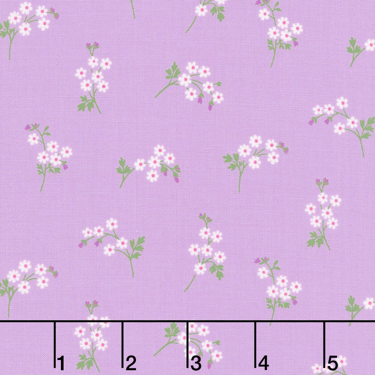 Beloved Blossoms - Daisy Spray Lilac Yardage