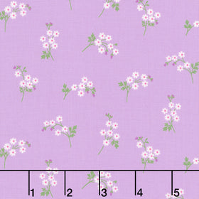 Beloved Blossoms - Daisy Spray Lilac Yardage