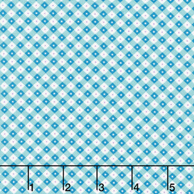 Beloved Blossoms - Checker Dot Mint Yardage