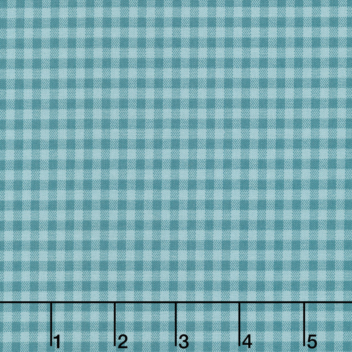 Quiltessential Minis - Mini Gingham Peacock Yardage