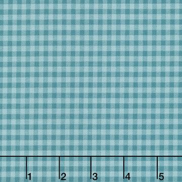 Quiltessential Minis - Mini Gingham Peacock Yardage