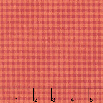 Quiltessential Minis - Mini Gingham Blood Orange Yardage