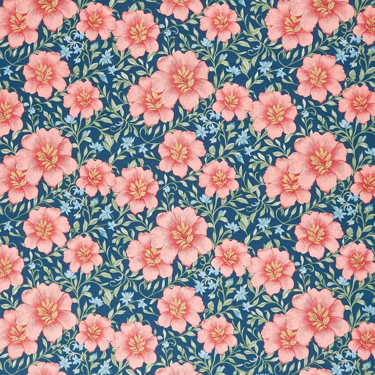 Sparrow Falls - Luscious Garden Deep Prussian Yardage