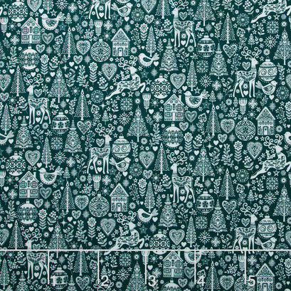 Scandi - Christmas Green Yardage