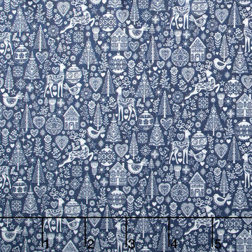 Scandi - Christmas Grey Yardage
