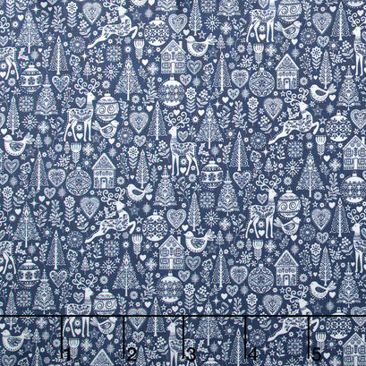 Scandi - Christmas Grey Yardage