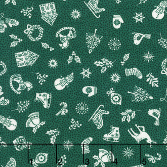 Scandi - Charms Green Yardage