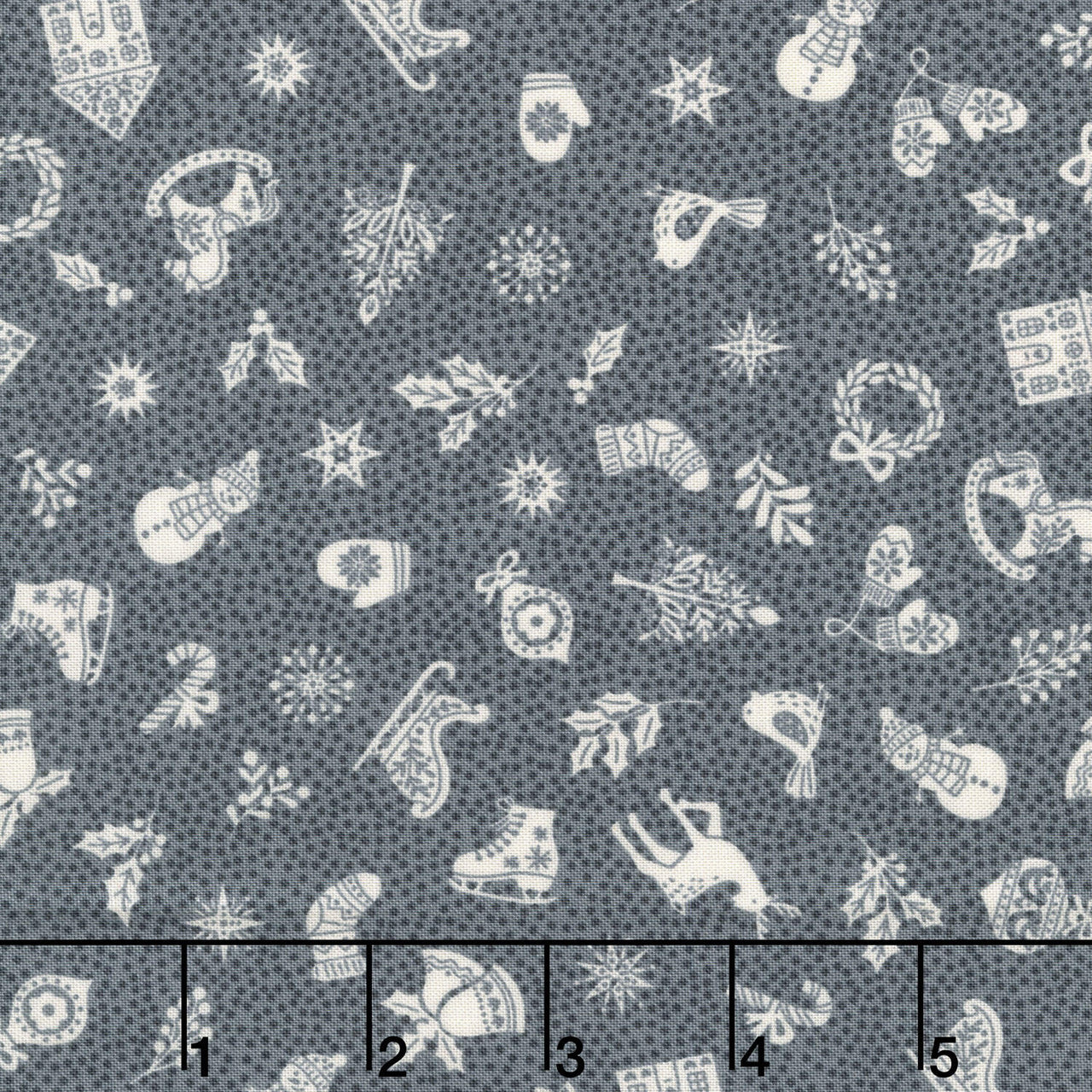 Scandi - Charms Grey Yardage