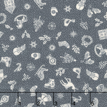 Scandi - Charms Grey Yardage