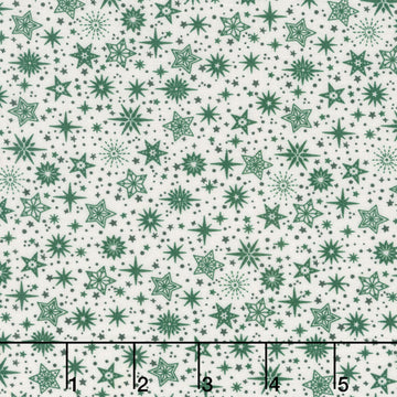 Scandi - Star Green Yardage