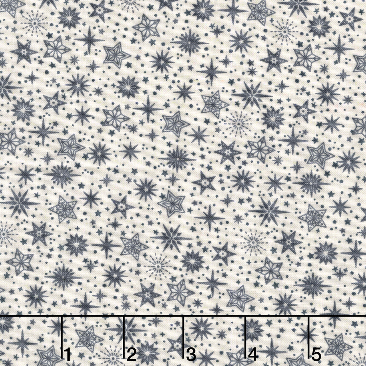 Scandi - Star Grey Yardage