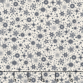 Scandi - Star Grey Yardage
