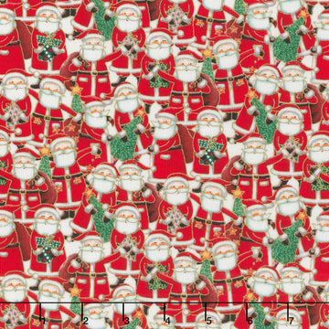 Jolly St Nick - Parade Metallic Multi Yardage