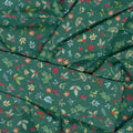 Good Tidings - Sprig Green Metallic Yardage