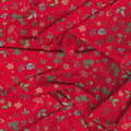 Good Tidings - Sprig Red Metallic Yardage