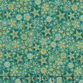 Good Tidings - Frosty Green Metallic Yardage