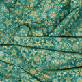 Good Tidings - Frosty Green Metallic Yardage