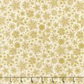 Good Tidings - Frosty Cream Metallic Yardage