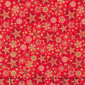 Good Tidings - Frosty Red Metallic Yardage