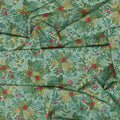 Good Tidings - Holly Bush Mid Green Metalic Yardage