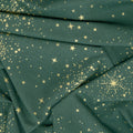 Good Tidings - Christmas Star Green Metallic Yardage