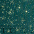 Good Tidings - Christmas Star Green Metallic Yardage