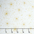 Good Tidings - Christmas Star Cream Metallic Yardage