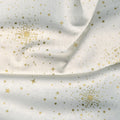 Good Tidings - Christmas Star Cream Metallic Yardage