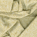 Good Tidings - Scroll Cream Metallic Yardage