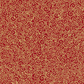 Good Tidings - Scroll Red Metallic Yardage
