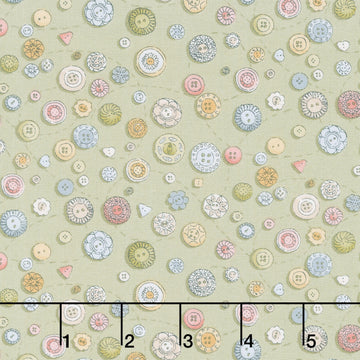 Atelier - Buttons Green Yardage