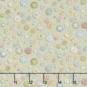 Atelier - Buttons Green Yardage