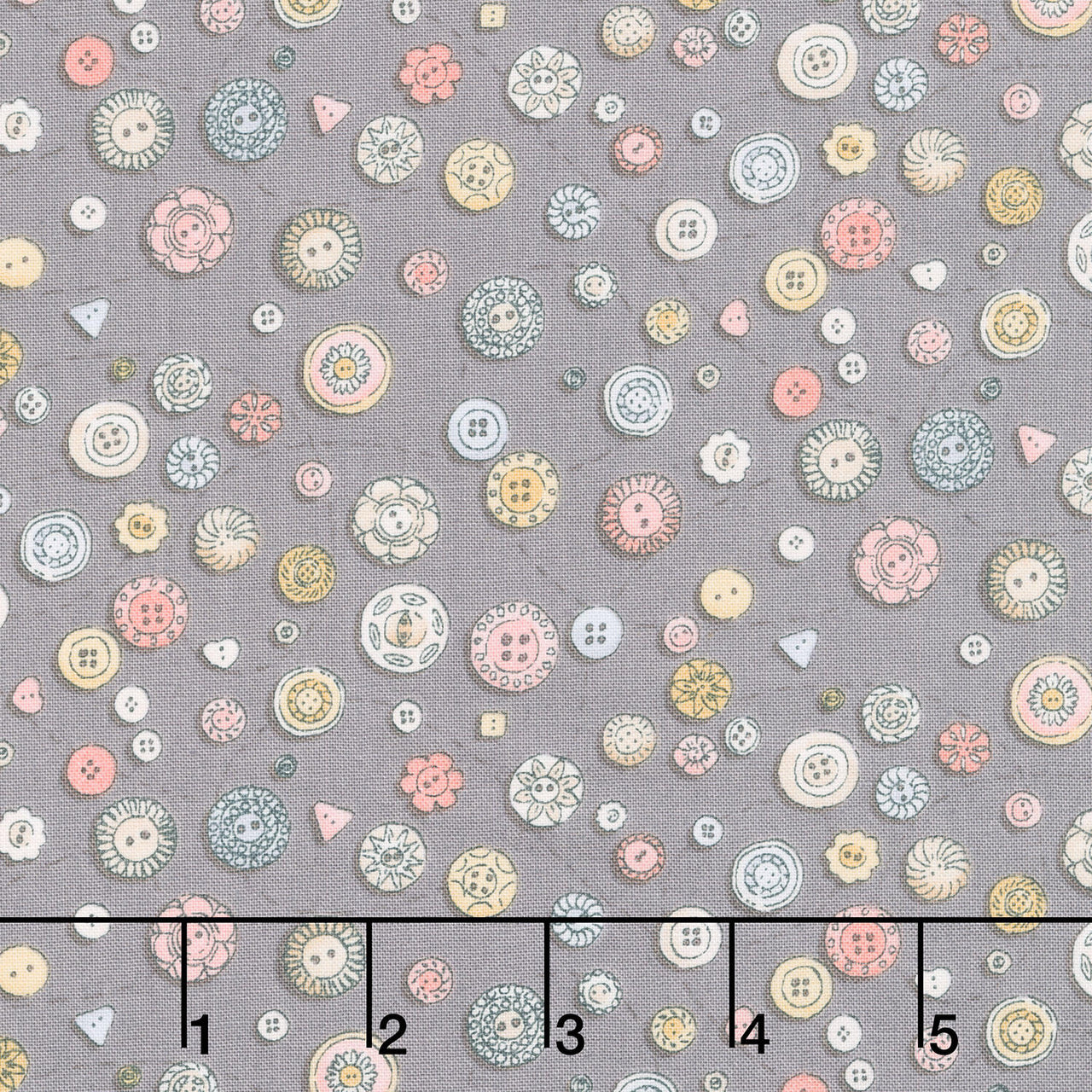 Atelier - Buttons Grey Yardage