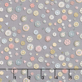 Atelier - Buttons Grey Yardage