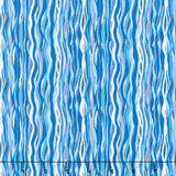 Deep Blue Sea - Wave Stripe Light Blue Yardage
