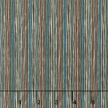 Prehistoric - Stripe Brown Yardage