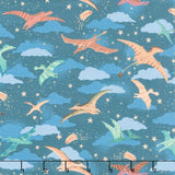 Prehistoric - Soar Dark Blue Yardage
