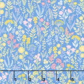 Petite Fleur - Meadow Blue Yardage
