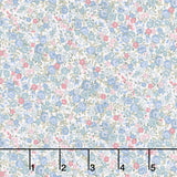 Petite Fleur - Rose Blue Yardage