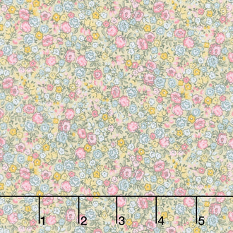 Petite Fleur - Rose Green Yardage