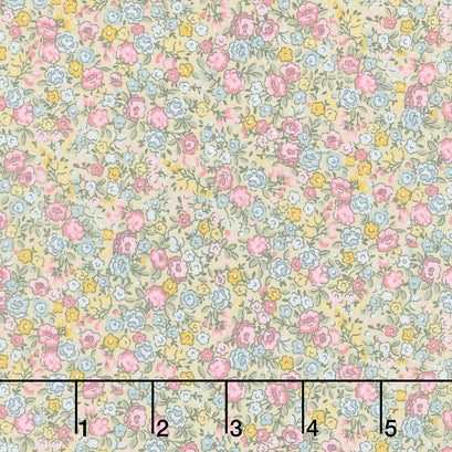 Petite Fleur - Rose Green Yardage
