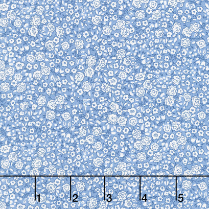 Petite Fleur - Blossom Blue Yardage