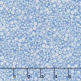 Petite Fleur - Blossom Blue Yardage