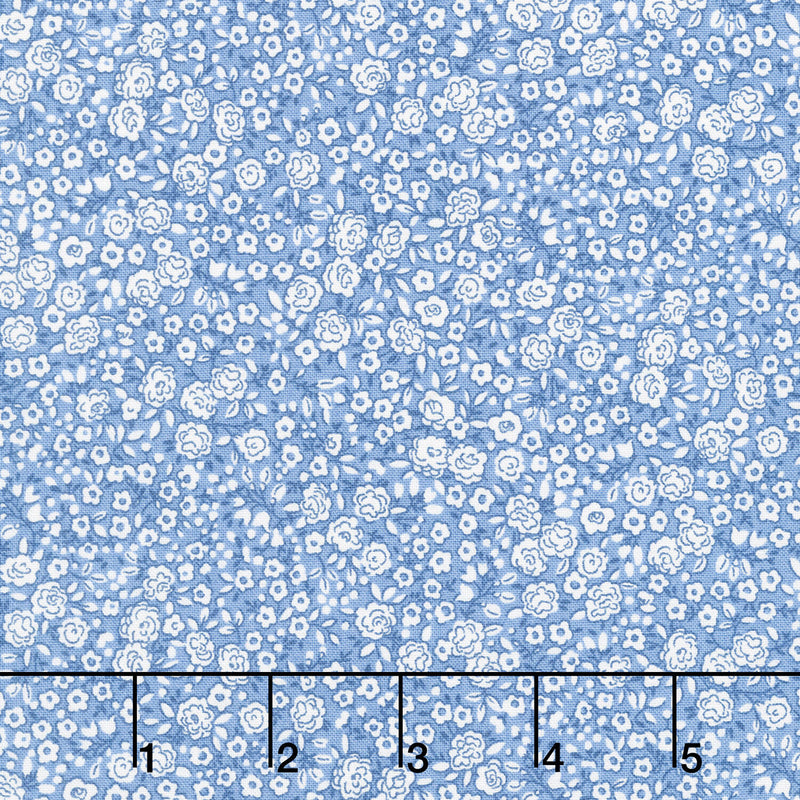 Petite Fleur - Blossom Blue Yardage