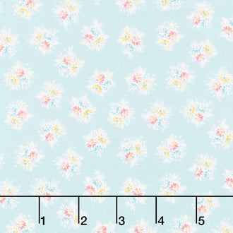 Petite Fleur - Posy Teal Yardage